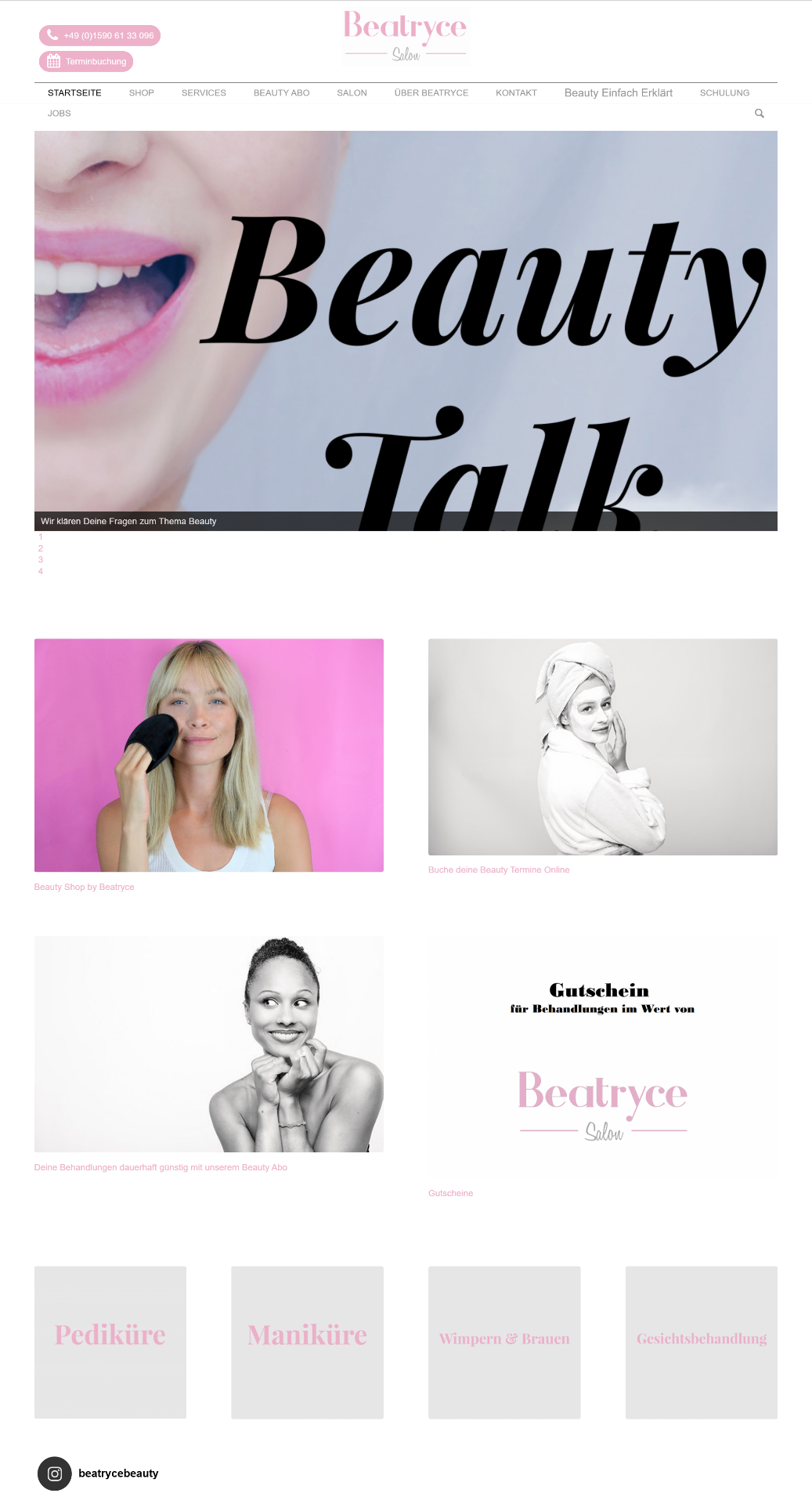 Beatryce Beauty Salon - Alte Website